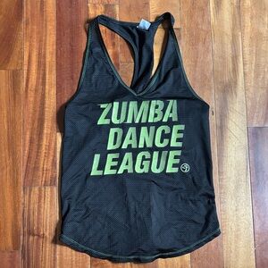Zumba Fitness Black and neon Dance League Women's Tank Top